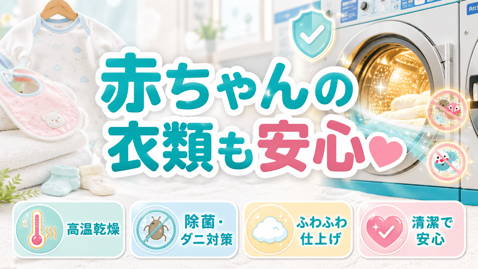 赤ちゃんの衣類も安心して洗える理由